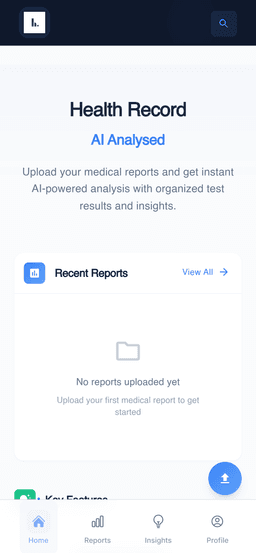 Personal Health Record Mobile App