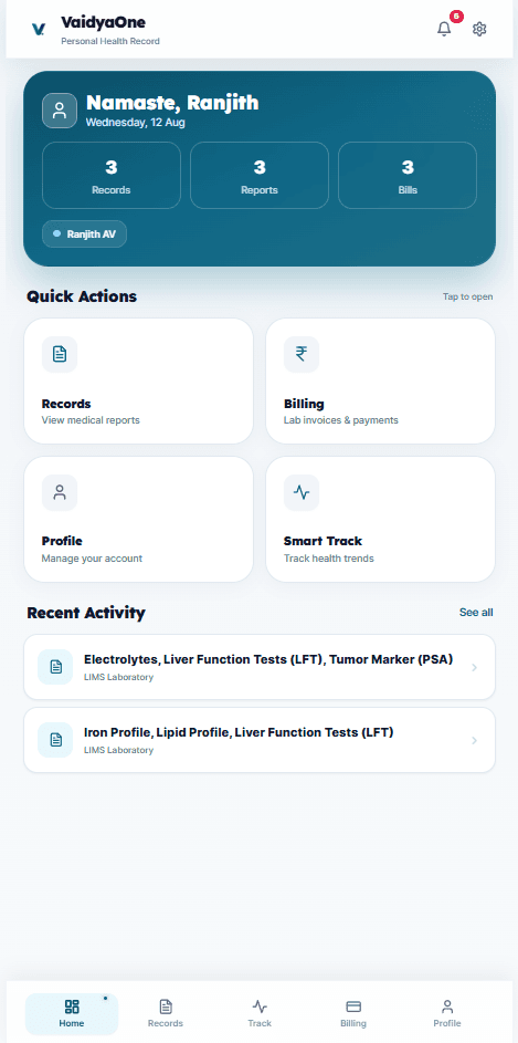 VaidyaOne Companion app